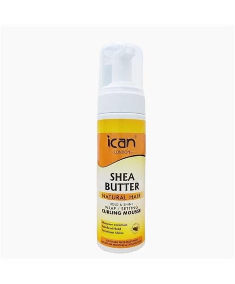 ICAN SHEA BUTTER HOLD AND SHINE CURLING MOUSSE 