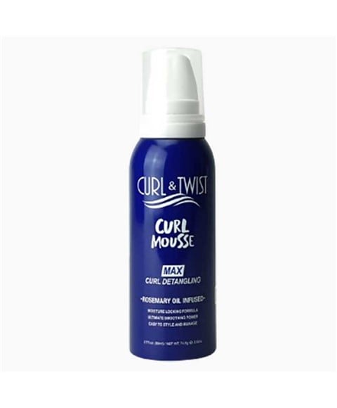 CURL AND TWIST MAX CURL DETANGLING CURL MOUSSE 