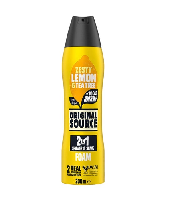 ZESTY LEMON AND TEA TREE 2 IN 1 SHOWER AND SHAVE FOAM 