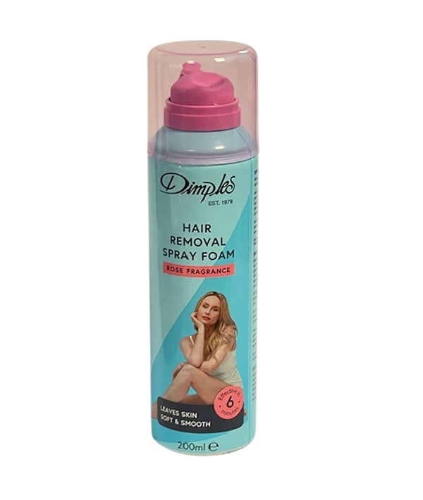 DIMPLES HAIR REMOVER SPRAY FOAM WITH ROSE FRAGRANCE 