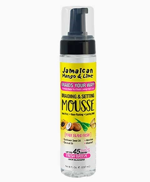JAMAICAN MANGO AND LIME BRAIDING SETTING MOUSSE 