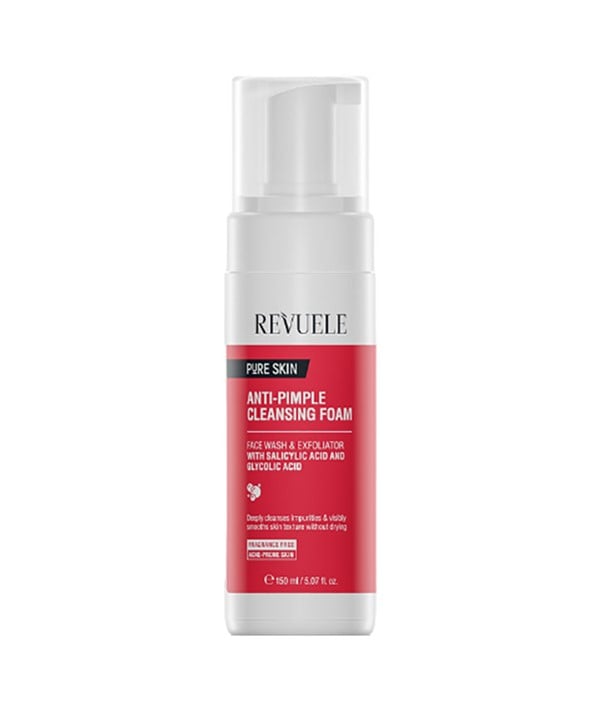 REVUELE PURE SKIN ANTI PIMPLE CLEANSING FOAM 