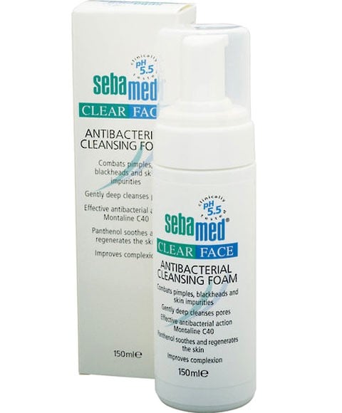 SEBA MED CLEAR FACE ANTIBACTERIAL CLEANSING FOAM 