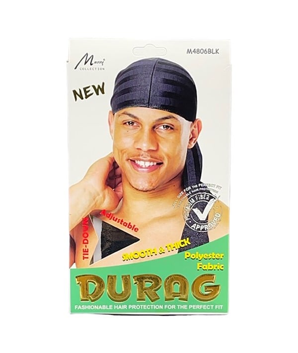 MURRY COLLECTION SMOOTH AND THICK DURAG M4806BLK 
