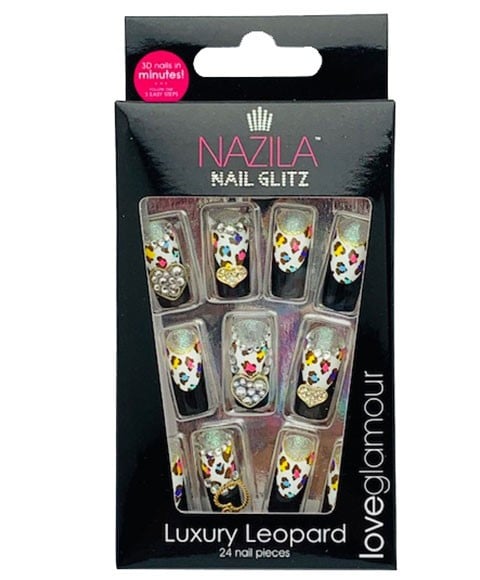 NAIL GLITZ LOVE GLAMOUR LUXURY LEOPARD 
