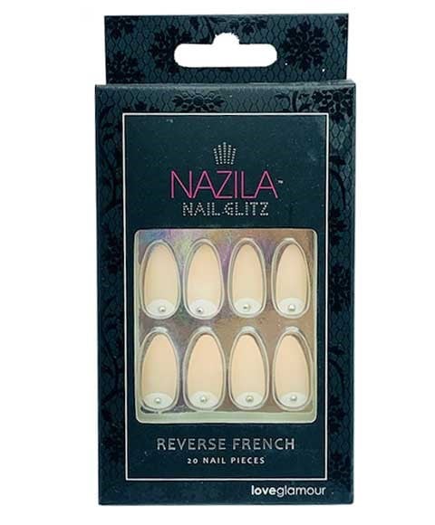 NAIL GLITZ LOVE GLAMOUR REVERSE FRENCH 