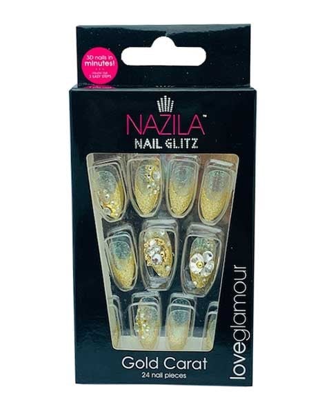 NAIL GLITZ GOLD CARAT 