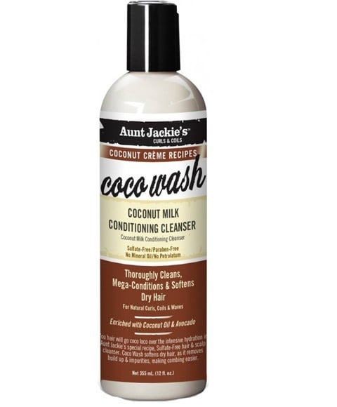 AUNT JACKIES COCO WASH COCONUT MILK CONDITIONING CLEANSER