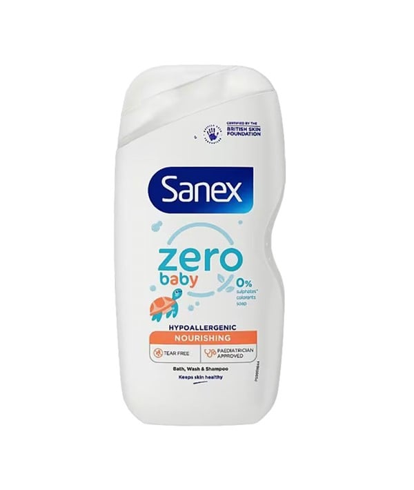 SANEX ZERO BABY NOURISHING BATH WASH AND SHAMPOO 