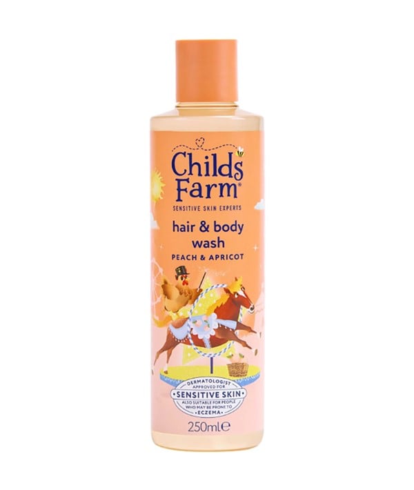 CHILDS FARM PEACH AND APRICOT HAIR BODY WASH 
