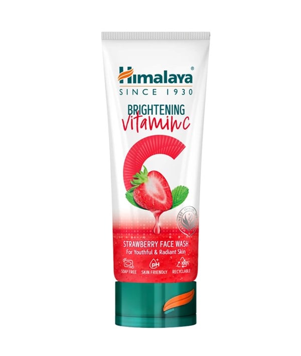 HIMALAYA BRIGHTENING VITAMIN C STRAWBERRY FACE WASH 