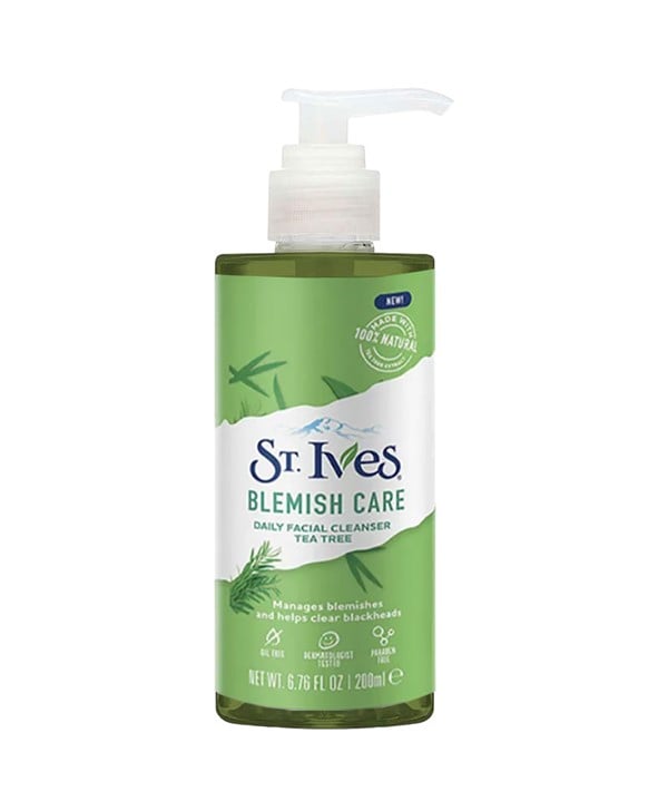 ST IVES BLEMISH CARE TEA TREE DAILY FACIAL CLEANSER 