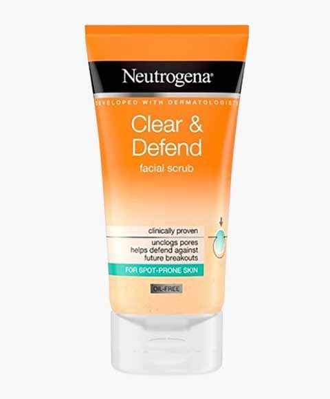 NEUTROGENA CLEAR AND DEFEND FACIAL SCRUB 