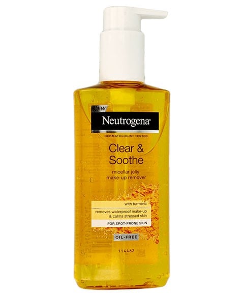 NEUTROGENA CLEAR AND SOOTHE MAKE UP REMOVER WITH TURMERIC