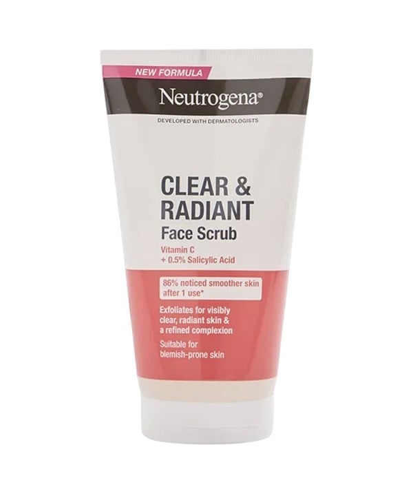 NEUTROGENA CLEAR AND RADIANT FACE SCRUB 