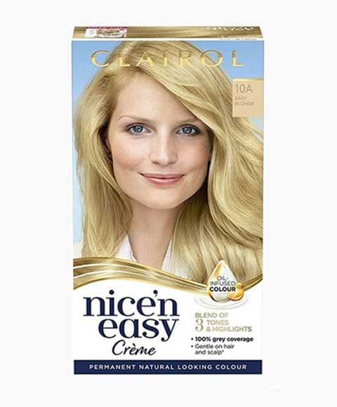 NICE N EASY CREME PERMANENT COLOUR 10A BABY BLONDE 