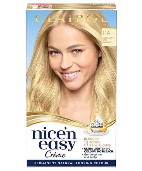 NICE N EASY CREME PERMANENT COLOUR 11A ULTRA LIGHT ASH BLO