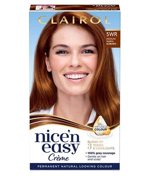 NICE N EASY CREME PERMANENT COLOUR 5WR MEDIUM WARM AUBURN