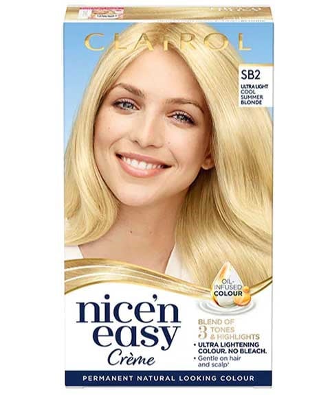 NICE N EASY CREME PERMANENT COLOR SB2 ULTRA LIGHT COOL SUM
