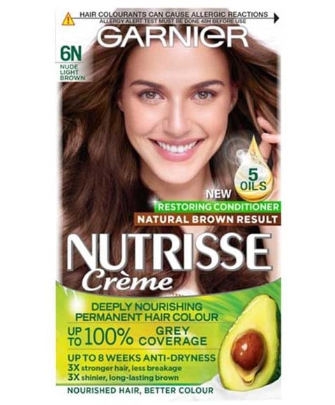 NUTRISSE CREME PERMANENT NOURISHING HAIR COLOR 6N NUDE LIG