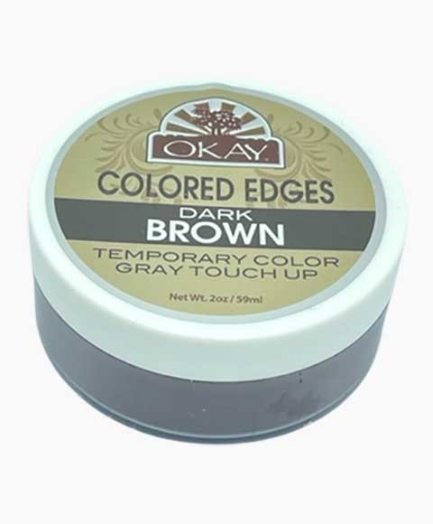 OKAY COLORED EDGES GRAY TOUCH UP DARK BROWN 