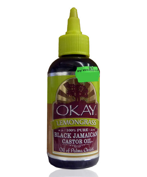 OKAY 100 PERCENT PURE BLACK JAMAICAN CASTOR OIL WITH LEMON