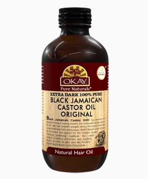 OKAY EXTRA DARK BLACK JAMAICAN CASTOR OIL ORIGINAL 