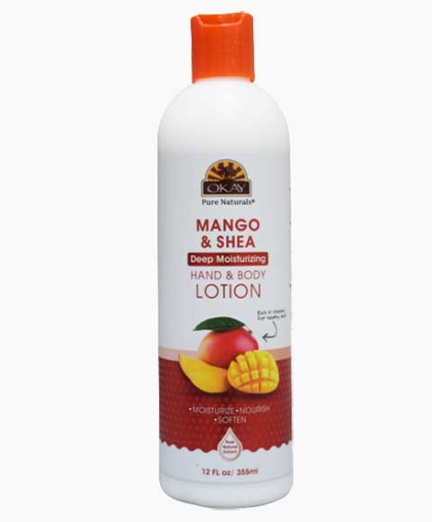 OKAY MANGO SHEA DEEP MOISTURIZING HAND AND BODY LOTION 