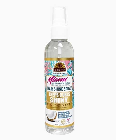 OKAY MIAMI KEEP CURLS SHINY COCONUT HAIR SHINE SPRAY 