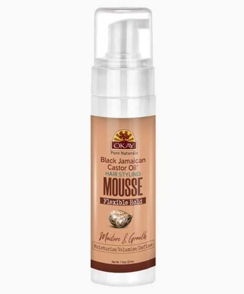 OKAY BLACK JAMAICAN CASTOR OIL HAIR STYLING MOUSSE 
