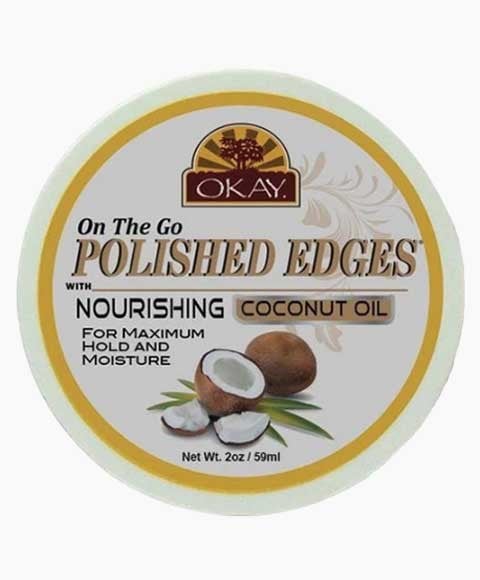 OKAY ON THE GO POLISHED EDGES COCONUT OIL 