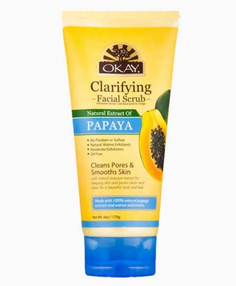 OKAY PURE NATURALS CLARIFYING PAPAYA FACIAL SCRUB 