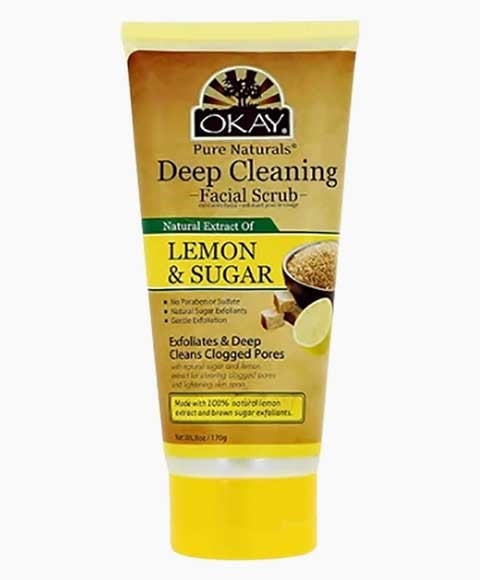 OKAY PURE NATURALS DEEP CLEANING LEMON AND SUGAR FACIAL SC