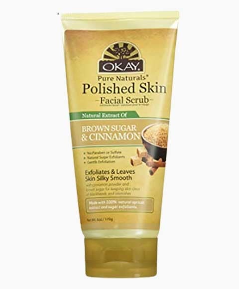OKAY PURE NATURALS POLISHED SKIN BROWN SUGAR AND CINNAMON