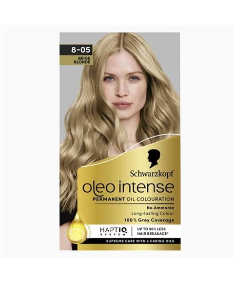 OLEO INTENSE PERMANENT OIL COLOURATION 8 05 BEIGE BLONDE 