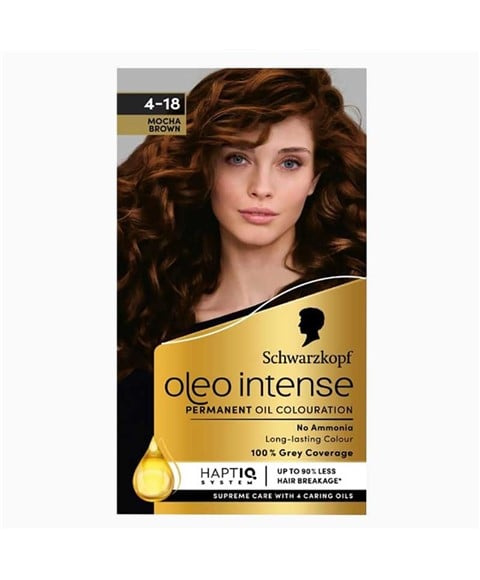 OLEO INTENSE PERMANENT OIL COLOURATION 4 18 MOCHA BROWN 