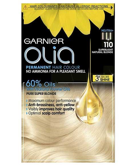 OLIA PERMANENT HAIR COLOR 110 SUPER LIGHT NATURAL BLONDE 