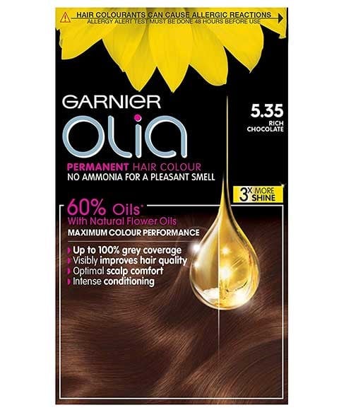 OLIA PERMANENT HAIR COLOR 5.35 RICH CHOCOLATE 