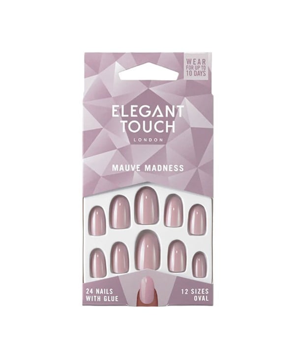 ELEGANT TOUCH MAUVE MADNESS NAIL WITH GLUE 
