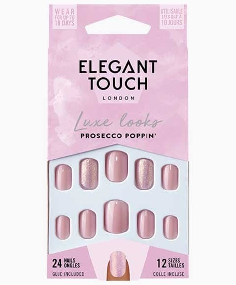 LUXE LOOKS PROSECCO POPPIN NAILS WITH GLUE 