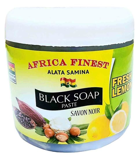 AFRICA FINEST FRESH LEMON BLACK SOAP PASTE 