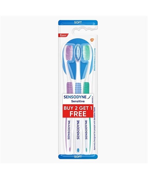 SENSODYNE SENSITIVE TOOTHBRUSH VALUE PACK 