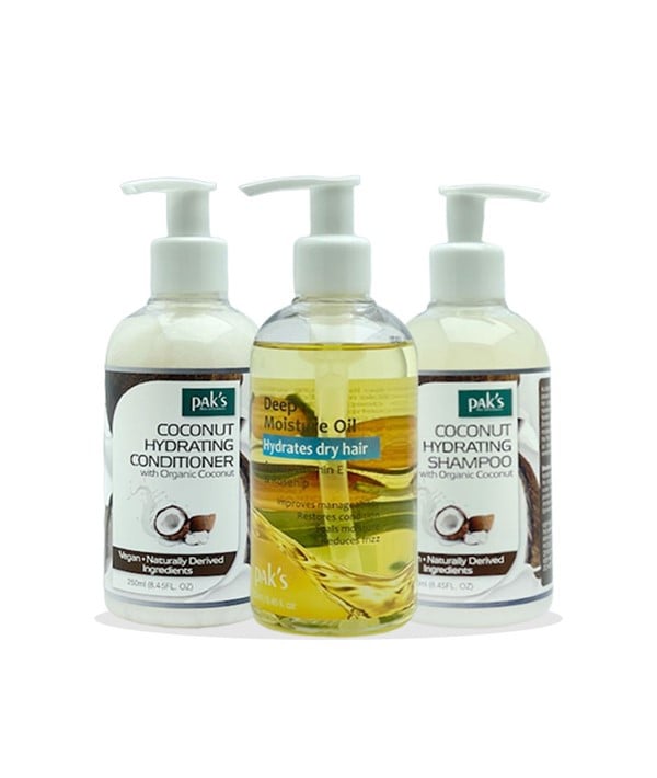 PAKS DEEP MOISTURISING HAIRCARE BUNDLE 