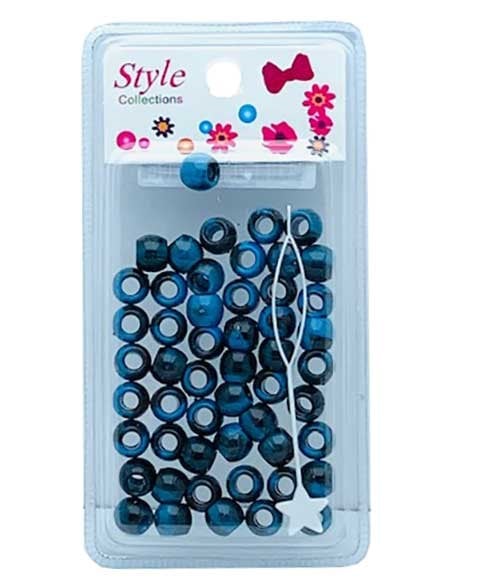 STYLE COLLECTION PATTERN BEADS BD012 BLACK AND BLUE 
