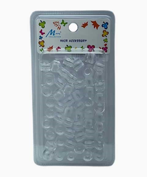 HAIR ACCESSORY BEADS B70 CLEAR 