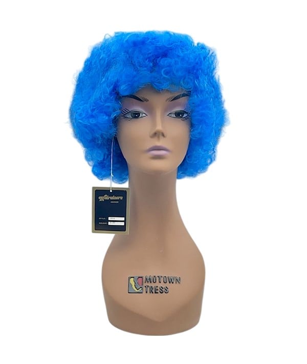 HALLOWEEN COSTUME PARTY AFRO WIG 388A BLUE 