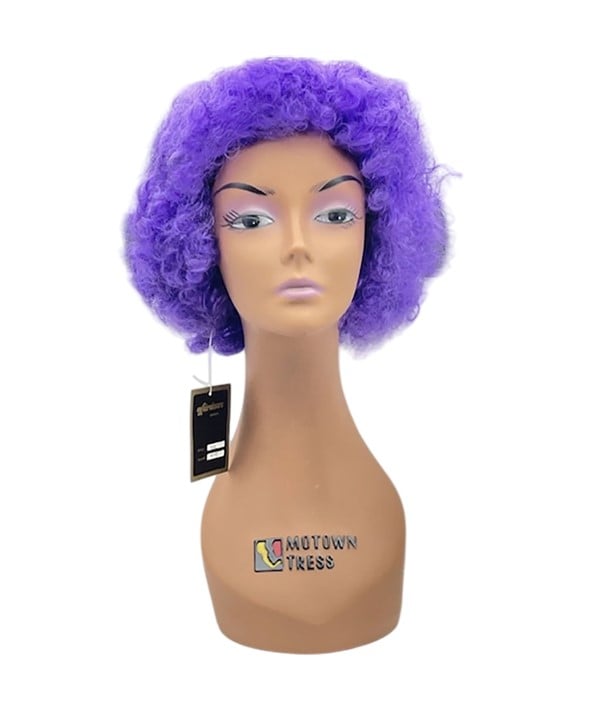 HALLOWEEN COSTUME PARTY AFRO WIG 388A MAUVE 