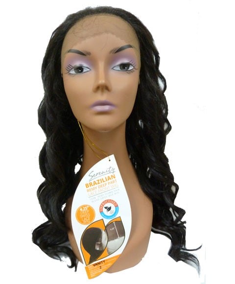 BRAZILIAN REMI DEEP PART BLENDED HH VANITY SWISS LACE WIG