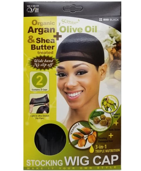 QFITT ARGAN SHEA BUTTER AND OLIVE OIL TREATED STOCKING WIG