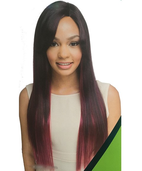 HANDMADE INVISIBLE L PART SYN RAVEN LACE WIG 